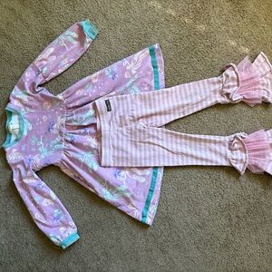 Matilda Jane Pink and Teal Kids Outfit